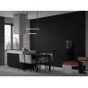 Buy cheap Customized Matte Black Kitchen Cabinets With Island Table Bespoke Kitchen System from wholesalers