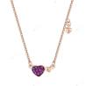 Buy cheap YASVITTI Valentine's Day Jewellery Gift 925 Sterling Silver Necklace Gemstone Diamond Rose Gold Plated Heart Necklace from wholesalers