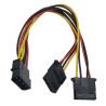 Buy cheap 4 Pin Male 1 To 2 * 4 Pin Famale IDE 4 Pin Sata Power Y Cable from wholesalers