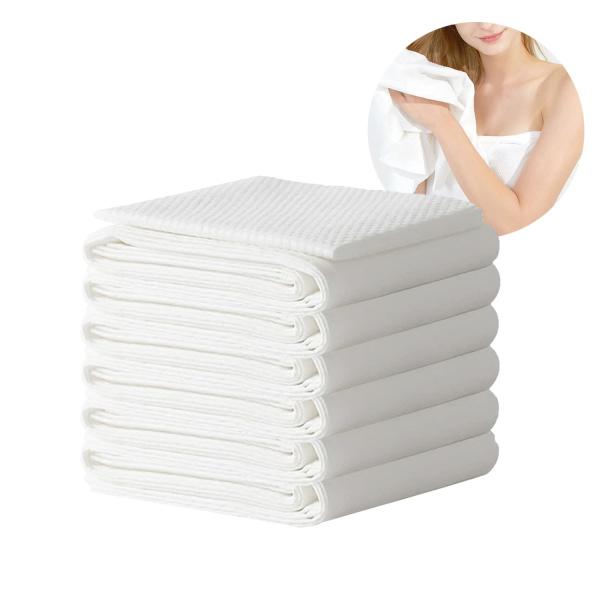 Buy cheap Thick Soft Large Disposable Bath Towels Dry Towels Viscose Plant Fiber Material from wholesalers