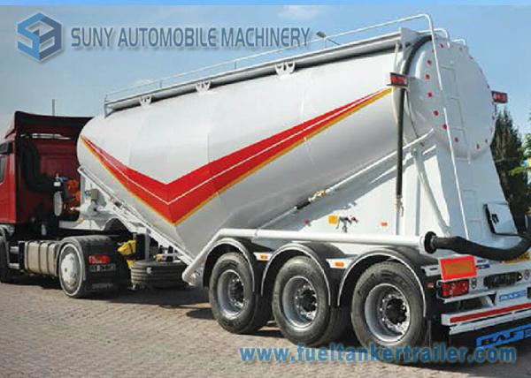 Buy cheap 50000 L Lifting Axle Bulk Cement Semi Tanker Trailers Single Wheel from wholesalers