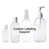 Buy cheap 60ml Flip Cap Small Sanitizer Bottles / Clear Hand Sanitizer Bottles product