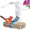 Buy cheap Clear Acrylic Window Bird Feeder Large Viewing Bird House With Strong Suction Cups from wholesalers