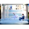 Buy cheap Light Blue And White Inflatable Bounce House / Open Air Wedding Jumping Castle from wholesalers