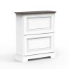 Buy cheap 2 Flip-drawers Farmhouse Design Shoe cabinet with double shoe rack from wholesalers