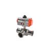 Buy cheap Stainless Steel Sanitary Control Valves , Pneumatic Actuated Ball Valve Welded Connection Type from wholesalers