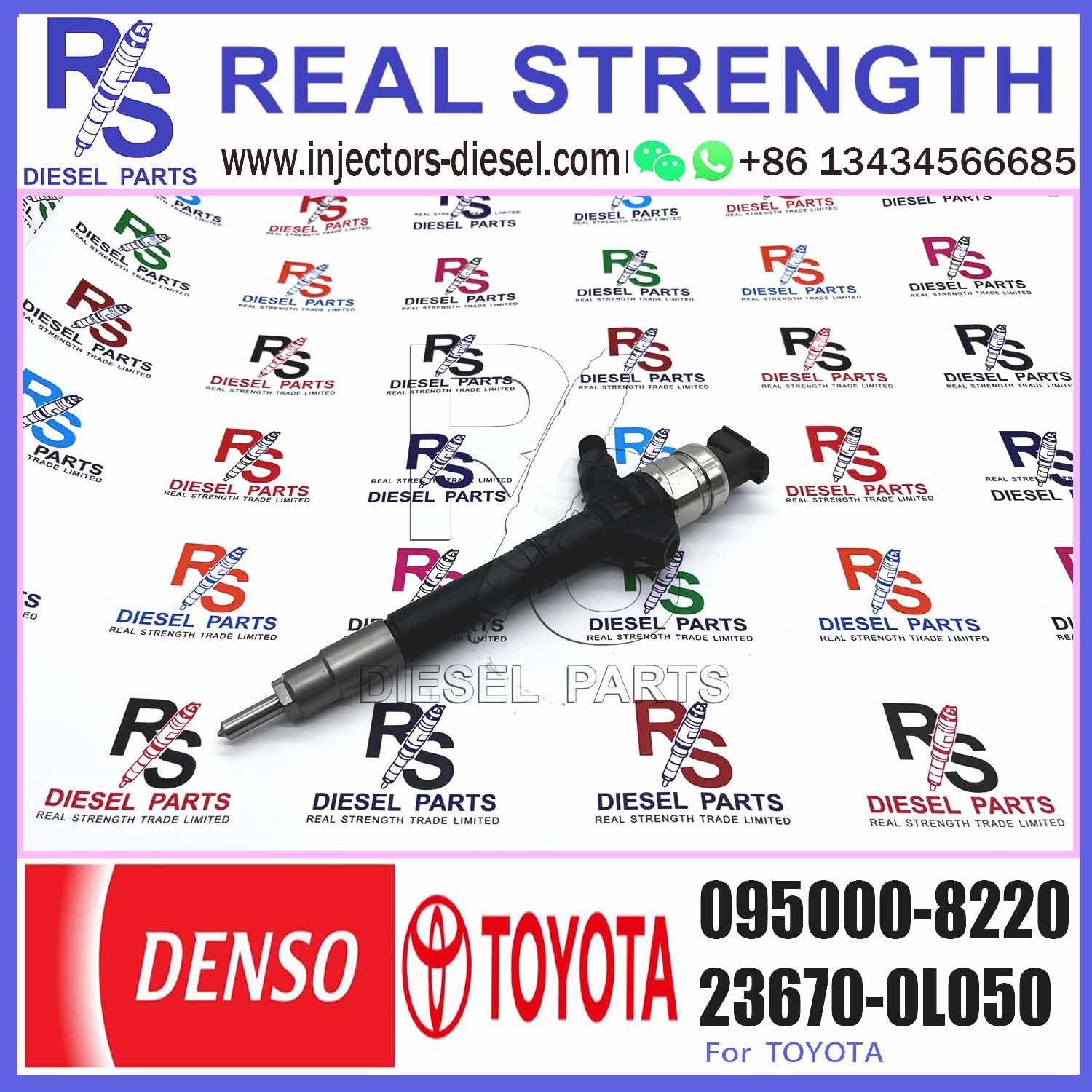 High quality Diesel fuel injector 23670-0L050 23670-09330 fuel injector assy 095000-8220