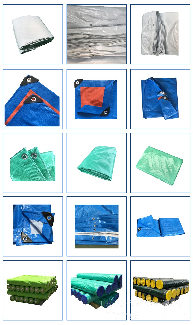 Striped Color Coated PE Tarpaulin Waterproof and Sun Blocking for Outdoor-Agriculture