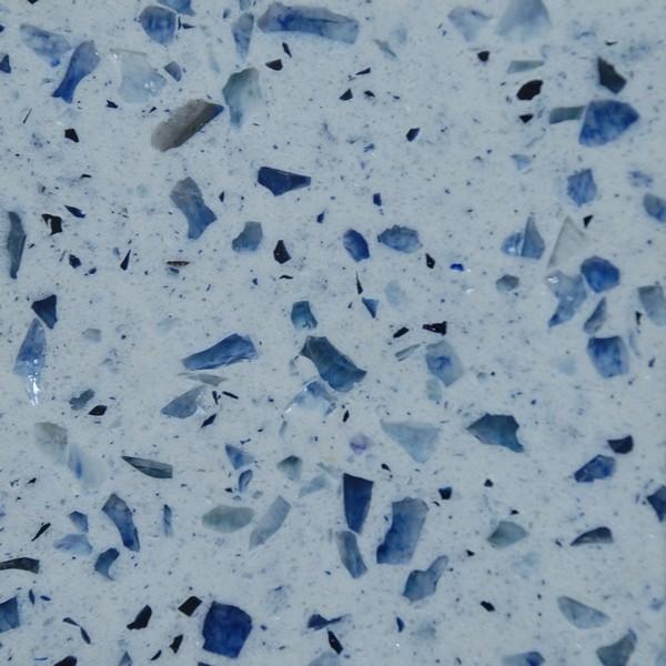 Buy cheap Top Blue Sparkles Quartz Kitchen Worktops Slab Thickness 2cm And 3cm from wholesalers