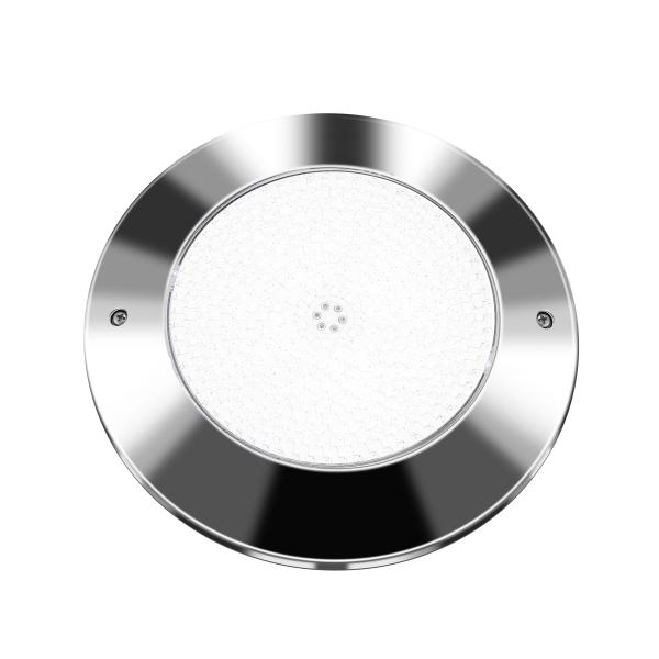 Buy cheap 260MM Wall Mounted 316LSS Resin Filled 35W Warm White RGB Underwater Light LED Swimming Pool Light for Fiberglass Pool from wholesalers
