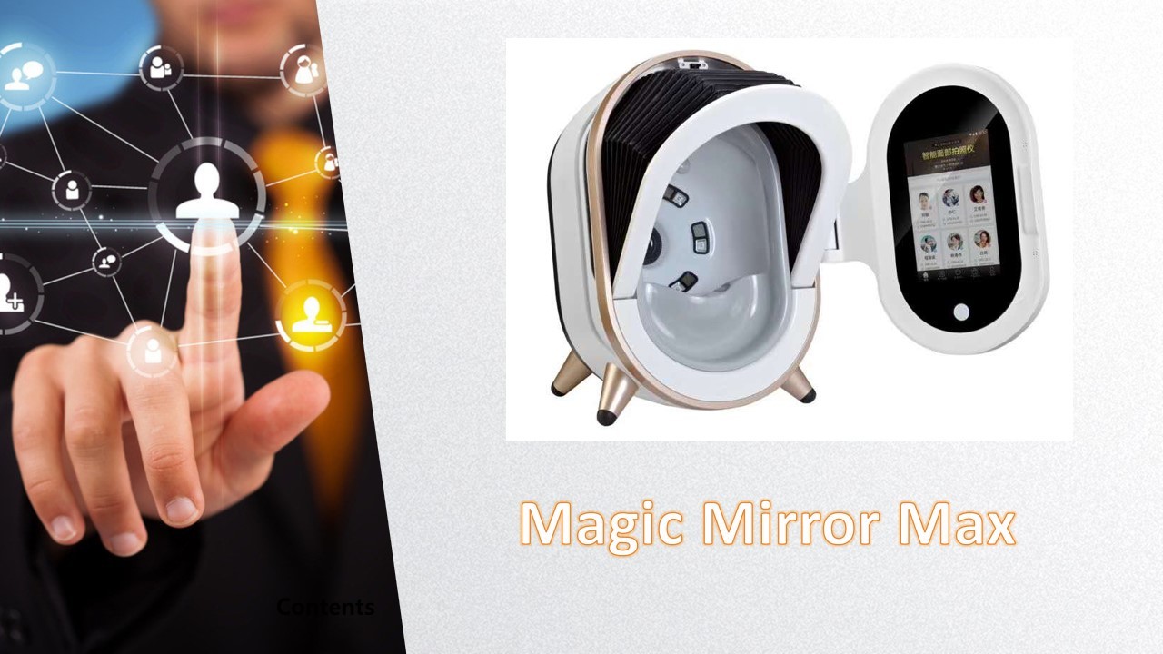 Accurate Magic Mirror Skin Analyzer Equipment NT Video Output 9000h 45W No Handle