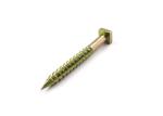 Yellow Zinc Plated Mild Steel Square Head Concrete Nails Screws