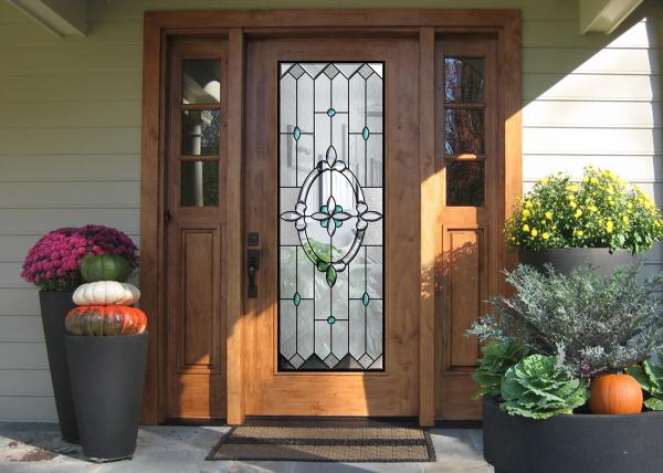 Buy cheap Art Nouveau Three Dimensional Glass / Apartment Home Decorative Glass Floral Designs from wholesalers