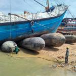 Airbag Launching Ship Rubber Inflatable Lifting Marine Airbags For Boat Vessel