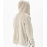 Buy cheap Grey Colo Mens Sherpa Lined Coat , Oversized Sherpa Hoodie Side Slit Cardigan from wholesalers