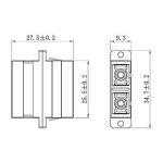 Duplex Fiber Optic Couple SC SM MM OM3 OM4 DX Low Insertion Loss