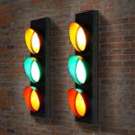 Industrial Vintage Wall Light Led Traffic Signal Wall Lamp (WH-VR-76)