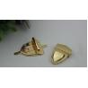 Buy cheap Promotional bag metal fittings handbag locks modern light gold push lock for leather bags from wholesalers