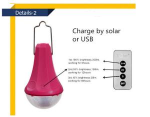 China Solar Energy Lighting/Portable Solar Camping Lights/Solar Power System with remote control on sale