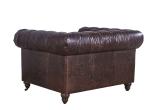 Soft High Back Chesterfield Armchair , Modern High Back Wing Chairs For Living