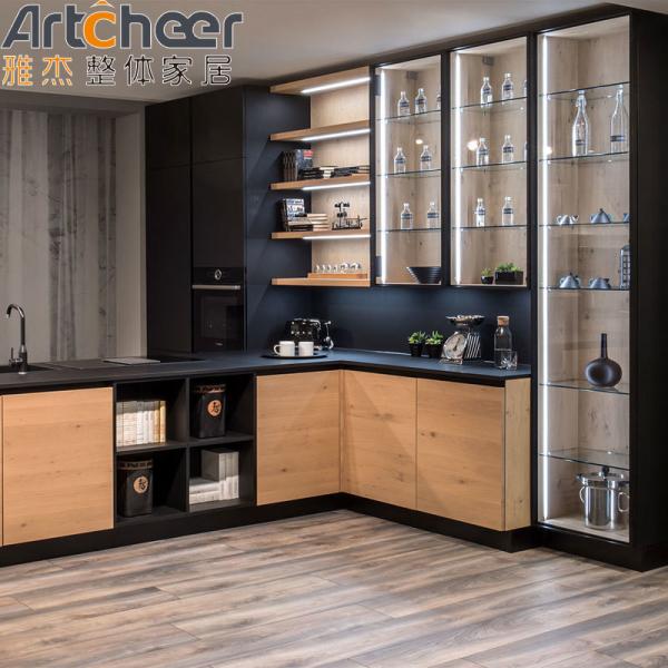Buy cheap Artcheer Classic Wood Kitchen Cabinet Modern Design with E0 Grade Particleboard Doors from wholesalers