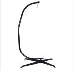 Bedroom Furniture Tuman Metal Egg Swing Chair with C-Style Black Stand
