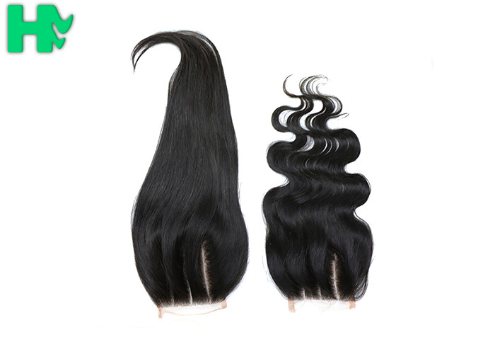 100% Human Hair Closure 4*4 Lace Closure Extension Three Part Way Straight