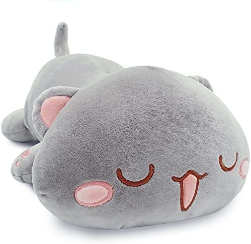 Onsoyours Cute Kitten Plush Toy 25.5" Stuffed Animal Pet Kitty Soft Anime Cat
