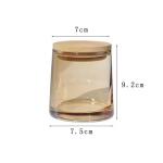 Custom 10oz 300ml Colorful Glass Candle Cup Vessels Clear Glass Candle Jars