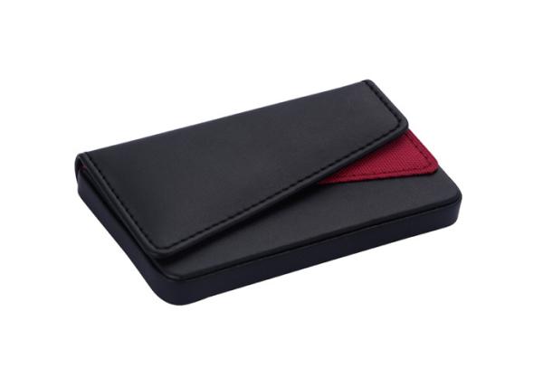 Buy cheap Magnetic Closure Personalised Card Holder Fabric PU Leather Card Case from wholesalers