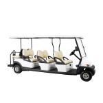 48V 8 Seats Battery Powered Electric Golf Sightseeing Shuttle Bus With Curtise