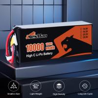 Buy cheap 6S 23.4V 10000mAh 30C 70C Lipo FPV Drone Battery with XT60 Connector 40 Minutes product
