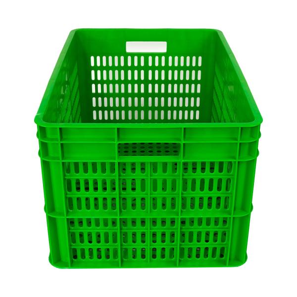 Buy cheap ISO9001 Certified 28L Black Plastic Crate for Moving and Display Solid Box Style from wholesalers