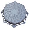 Buy cheap A15 Ductile Iron Manhole Cover Square Airtight 600mm Diameter EN124 from wholesalers