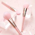 Diamond Glitter Makeup Brush Set Handle Synthetic Private Label
