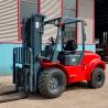 Buy cheap 4 Ton Off Road Forklift Truck Diesel Power Automatic Transmission Triplex Container Mast from wholesalers