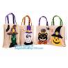 Buy cheap eco-friendly portable halloween linen tote jute bag with logo custom, ester, wedding, burthday, party, grand event happy from wholesalers