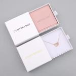 Rigid Cardboard Sliding Jewelry Box With Foam Insert And Fashionable Design