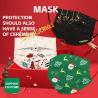 Buy cheap Face Mask, Disposable Mask, Christmas Gifts Christmas Cartoon Maskes Holiday Party Supplies Men And Women Free Sample from wholesalers