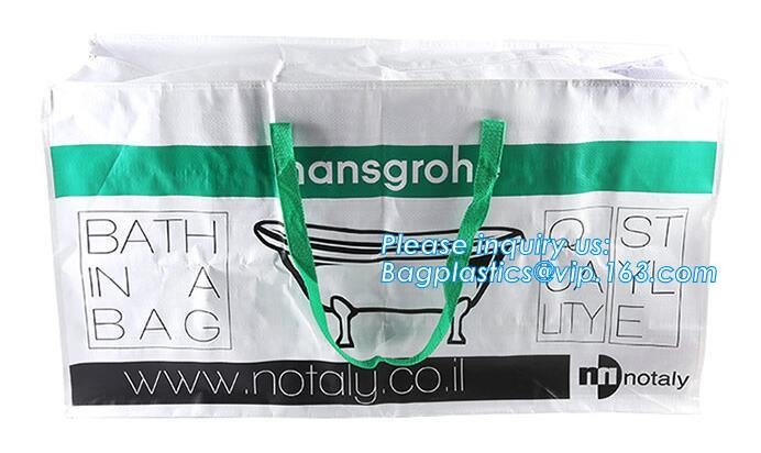 Factory custom recyclable folding laminated pp non woven bag shopping with heat transfer printing non woven fabric carry