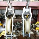 Construction Works Aerial Cable Pulley Block With Conductor Wire Rope