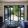 Buy cheap Exterior Frameless Bifold Commercial Aluminum Glass Doors Folding Type With Hardware from wholesalers