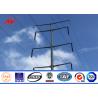 Buy cheap Hot Dip Galvanized Metal Utility Poles 3mm Wall Thickness Round / Polygonal Shape from wholesalers