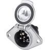 Buy cheap Silver Trailer Wiring Plug Adapter Aluminum 7 Pin Round Trailer Plug from wholesalers