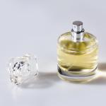 Clear Short Round Spray Pump Glass Perfume Bottle 50ml