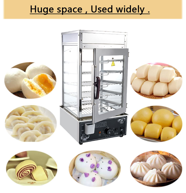 Energy-saving Function Countertop Electric Food Display Warmer Dimsum Steamer Machine