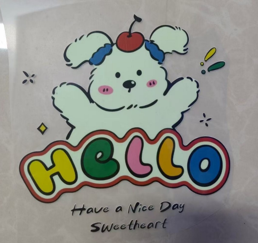 Colorful Luminous Flex Heat Transfer Logos For Clothing Customizable
