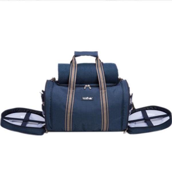 Buy cheap Family Picnic Backpack for 4 with blanket handbag Complete Cutlery and Picnic Set wine picnic bag from wholesalers