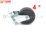 ESD Plate Commercial Caster Wheels , Industrial Steel Caster Wheels For Hand