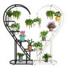 Buy cheap Indoor large heart shaped metal flower pot stand display rack from wholesalers